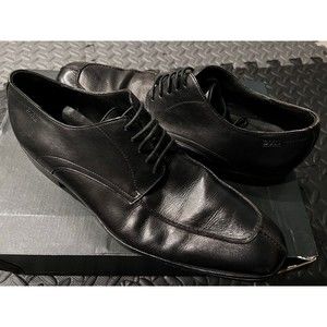Hugo Boss Men's Vero Cuoio Black Leather Dress Shoes Oxfords Size 9.5